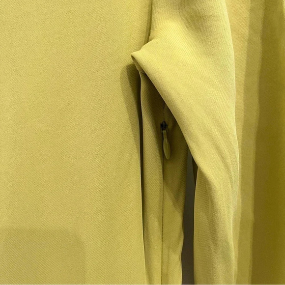 Reiss Nadia drape lime green midi dress size 0 - Picture 8 of 14